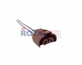 FICHA DE CONEXION ROYALTEK 2 VIAS (DOS) LAMPARA FAROS AUXILIARES TOYOTA COROLLA-CAMRY. LAMPARA H 11-9005-9006 - VENTA EN PAQUETES DE 5 UNIDADES ---